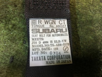 后排安全带锁扣 SUBARU LEGACY OEM 64680AE110ML 64680AE120ML BH5 1998 Whait 51E