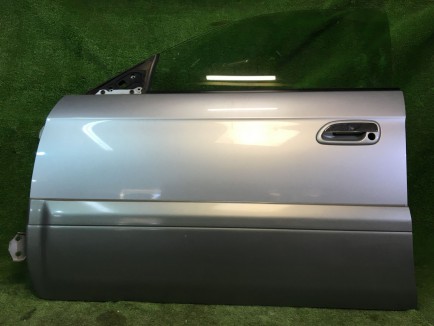 左フロントドア SUBARU LANCASTER OEM 60009AE050 BHE BH9 2001 Silver 1U2