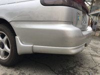 Rear bumper SUBARU LEGACY OEM 57720AC160SG, 57730AC120, 57722AC050 BG5 BG9 1997 silver 406