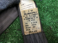 Rear seat belts SUBARU LEGACY OEM 64669AC310MU, 64669AC300MU BG5 BG9 1997 silver 406