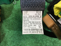 シートベルト SUBARU LEGACY OEM 64620AE040OB, 64620AE050OB BE9 2001 silver 01G