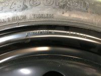 Roda sobresselente T135/70D17 102M SUBARU LEGACY OEM 28121FE020, 28151FE001 BLE BPE BP5 BL5 2004
