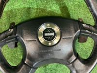 Volante MOMO STI с лепестками. SUBARU LEGACY OEM 34311AE100 BH5 2002 SILVER 01G