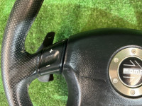 Volante MOMO STI с лепестками. SUBARU LEGACY OEM 34311AE100 BH5 2002 SILVER 01G