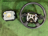 Volante MOMO STI с лепестками. SUBARU LEGACY OEM 34311AE100 BH5 2002 SILVER 01G