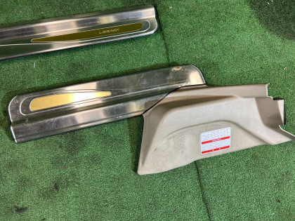 スカッフプレート тюнинг SUBARU LANCASTER OEM 94060AE000GE, 94060AE010GE, 94061AE000GE, 94061AE010GE BHE BH9 BH5 2001 WHITE PEARL 07C / 081