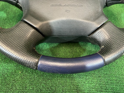 ステアリングホイール синяя кожа SUBARU LEGACY OEM 34311AE100, 98211AE110ML BHE BH9 BH5 BE5 BE9 BEE 2001 SILVER 01G