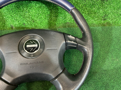ステアリングホイール синяя кожа SUBARU LEGACY OEM 34311AE100, 98211AE110ML BHE BH9 BH5 BE5 BE9 BEE 2001 SILVER 01G
