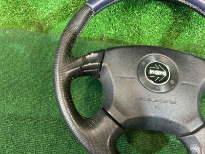 ステアリングホイール синяя кожа SUBARU LEGACY OEM 34311AE100, 98211AE110ML BHE BH9 BH5 BE5 BE9 BEE 2001 SILVER 01G