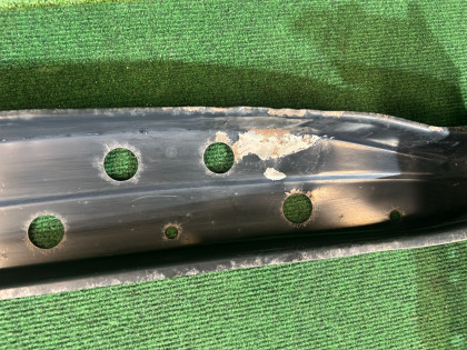 Rear bumper reinforcement SUBARU LANCASTER OEM 57711AE040 BH9 2001 GREEN 1U7