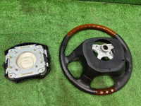 Steering wheel MOMO дерево SUBARU LANCASTER OEM 34311AE330 BHE BH9 BH5 2001 WHITE 07C, 081