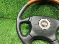 Steering wheel MOMO дерево SUBARU LANCASTER OEM 34311AE330 BHE BH9 BH5 2001 WHITE 07C, 081