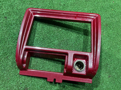 Moldura do rádio SUBARU LEGACY OEM 66221AC080 BG5 1997 RED