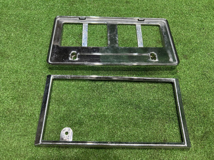 License plate frames SUBARU FORESTER OEM 12345AA000 SG5 2006 BLACK 32J