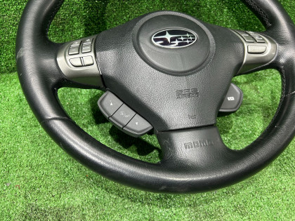 ステアリングホイール Momo SUBARU LEGACY OEM 34390AG080JC BL9 BL5 BLE 2008 SILVER C6Z