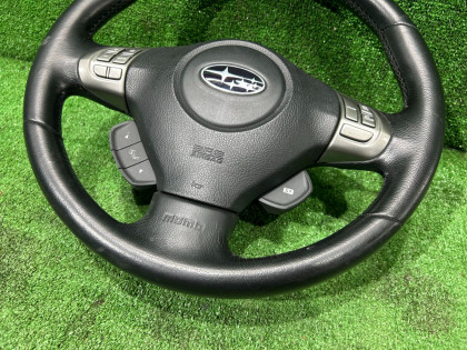 ステアリングホイール Momo SUBARU LEGACY OEM 34390AG080JC BL9 BL5 BLE 2008 SILVER C6Z