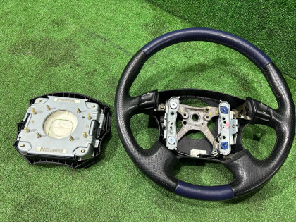 Steering wheel SUBARU LEGACY OEM 34311AE260 BHE BH9 BH5 BE5 BE9 BEE 2002 SILVER 01G