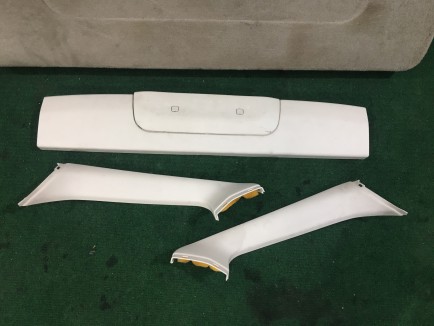 Tailgate trim SUBARU LANCASTER OEM 94320AE011AD 94310AE020GF 94310AE030GF 94310AE000GF BHE 2000 white / grey 0U4
