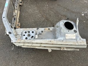 แผงหน้าหม้อน้ำ SUBARU LEGACY LANCASTER OEM 53060AE001, 53020AE081, 53020AE091, 53040AE000, 53060AE051 BHE BH9 BH5 BE5 BE9 BEE 2001 SILVER/GREY 1U2