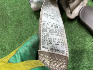 后排安全带 SUBARU LEGACY LANCASTER OEM 64660AE000ML 64660AE010ML BHE BH9 2002 SILVER/GREY 1U2