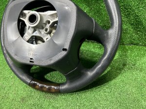 ステアリングホイール MOMO темное дерево SUBARU LEGACY LANCASTER OEM 34311AE310 BHE BH9 BH5 2002 SILVER/GREY 1U2