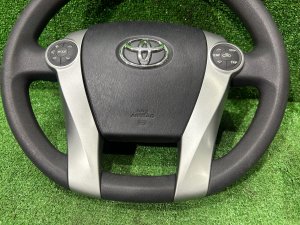 Steering wheel TOYOTA PRIUS OEM 45100-47120-C0 ZVW30 2012 SILVER 1F7
