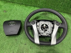 Steering wheel TOYOTA PRIUS OEM 45100-47120-C0 ZVW30 2012 SILVER 1F7