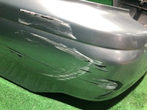 リアバンパー SUBARU LEGACY LANCASTER OEM 57703AE080MQ BHE BH9 2002 SILVER/GREY 1U2