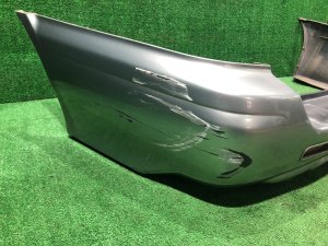 リアバンパー SUBARU LEGACY LANCASTER OEM 57703AE080MQ BHE BH9 2002 SILVER/GREY 1U2