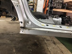 Rear body section Rear Cut SUBARU LEGACY LANCASTER OEM 51410AE160 51410AE170 52122AE100 BHE BH9 2002 SILVER/GREY 1U2