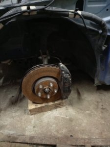 Brake calipers with discs BREMBO SUBARU WRX STI OEM 26292FG011, 26292FG001, 26692FG031, 26692FG021 VAB VAG VA 2015 EJ20Y MT6