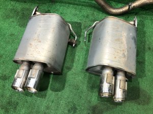 Бочки глушителя + средняя часть SUBARU WRX STI OEM 44200VA000, 44300VA010, 44300VA000 VAB VAG VA 2015 EJ20Y MT6