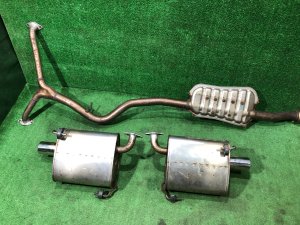 Muffler canisters + средняя часть SUBARU LEGACY OEM 44300AJ541, 44200AJ050, 44300AJ531 BMG BM9 BM 2013 FA20E CVT