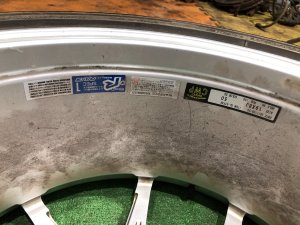 Wheel rims R19 8J 5x100 +50 RAYS Gram Lights 57FXX SUBARU LEGACY OEM 28111AJ200 BMG BM9 BM 2013