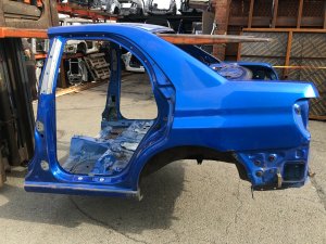 左リアフェンダー SUBARU IMPREZA OEM 51439FE110, 51439FE112 GDA, GDB, GD 2002 Blue 02C
