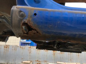 Крыло заднее правое SUBARU IMPREZA OEM 51439FE100, 51439FE102 GDA, GDB, GD 2002 Blue 02C