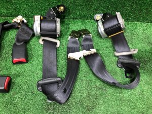 Rear seat belts SUBARU IMPREZA OEM 64660FE000NE, 64660FE010NE GDA, GDB, GD 2002 Blue 02C