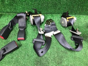 Rear seat belts SUBARU IMPREZA OEM 64660FE000NE, 64660FE010NE GDA, GDB, GD 2002 Blue 02C