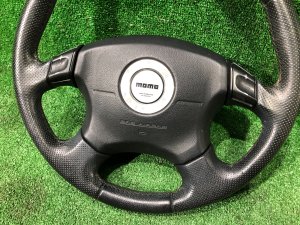 ステアリングホイール Momo с Airbag SUBARU IMPREZA OEM 34311AE100 GDA, GDB, GD 2002 Blue 02C