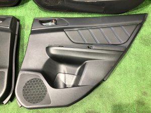 Door trim panels синяя строчка!!! SUBARU LEVORG OEM 94212VA101VH, 94212VA111VH, 94222VA101VH, 94222VA111VH VMG VM4 VM 2015 Dark Gray 61K