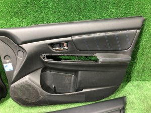 Door trim panels синяя строчка!!! SUBARU LEVORG OEM 94212VA101VH, 94212VA111VH, 94222VA101VH, 94222VA111VH VMG VM4 VM 2015 Dark Gray 61K