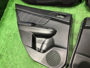 Door trim panels синяя строчка!!! SUBARU LEVORG OEM 94212VA101VH, 94212VA111VH, 94222VA101VH, 94222VA111VH VMG VM4 VM 2015 Dark Gray 61K