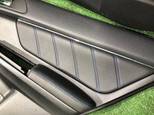 Door trim panels синяя строчка!!! SUBARU LEVORG OEM 94212VA101VH, 94212VA111VH, 94222VA101VH, 94222VA111VH VMG VM4 VM 2015 Dark Gray 61K