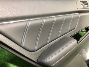 Door trim panels синяя строчка!!! SUBARU LEVORG OEM 94212VA101VH, 94212VA111VH, 94222VA101VH, 94222VA111VH VMG VM4 VM 2015 Dark Gray 61K