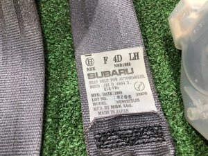 Cintos de segurança комплект SUBARU FORESTER OEM 64611FC320OE, 64651FC020OE, 64651FC030OE SF5 1998 silver 792