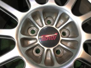 ホイール STI R17 Enkei 7,5 55 M.A.T. SUBARU LEGACY BP5 2004